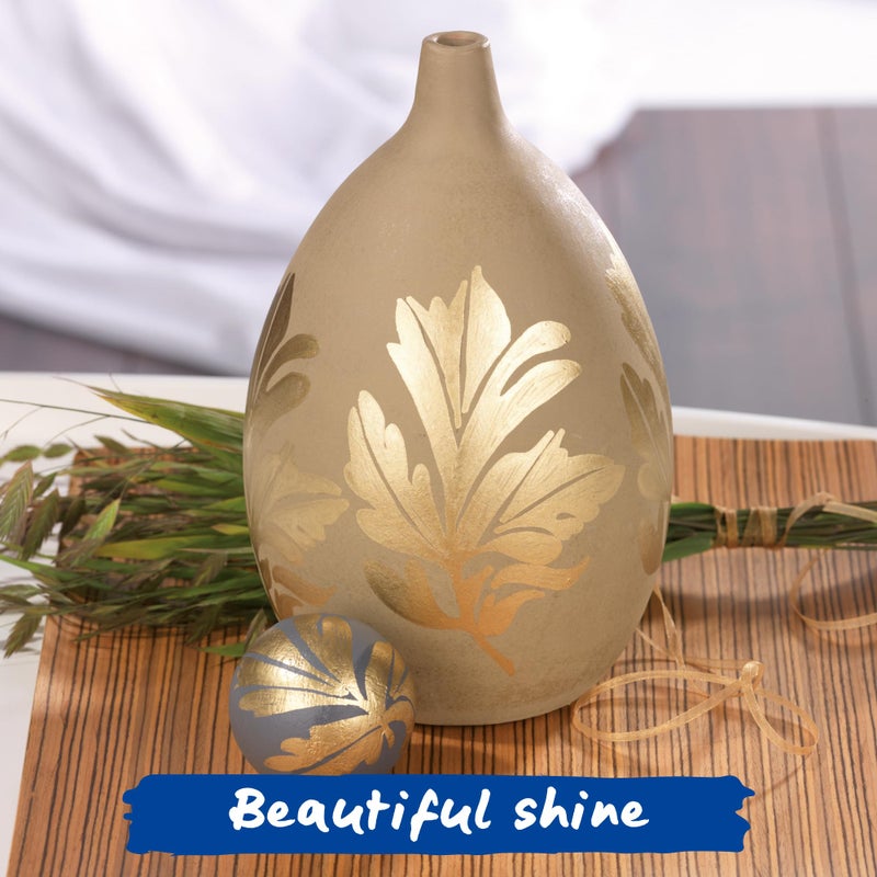 edding 753 Gloss Paint Marker â€“ Calligraphy Markers for Paper, Plastic, Glass, Metal, Carton & Stone â€“ 1-2.5 mm Chisel tip â€“ Waterproof & Highly Opaque â€“ 5 Colors (Black, White, Copper, Silver & Gold) - Image 5